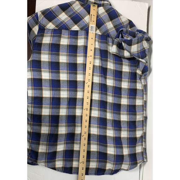 Mambo Australia Plaid Shirt Men’s L Casual Cotton Cargo Flip Cuffs - Picture 14 of 15